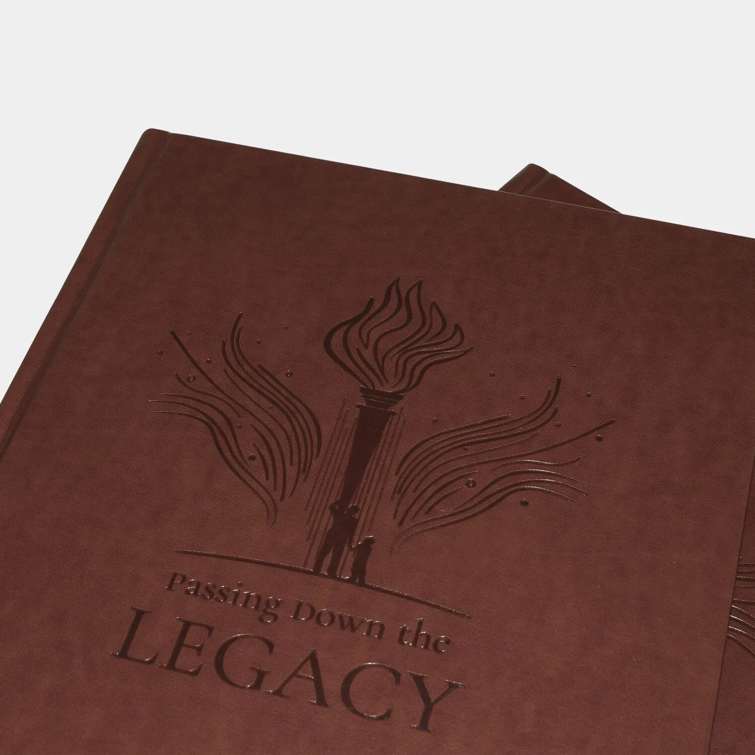 leather journal custom debossing