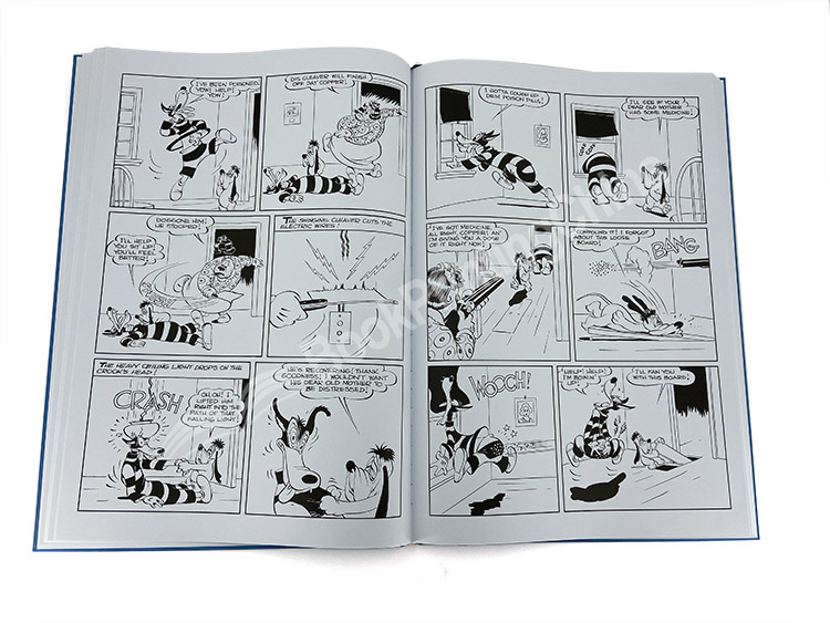 black and white manga print