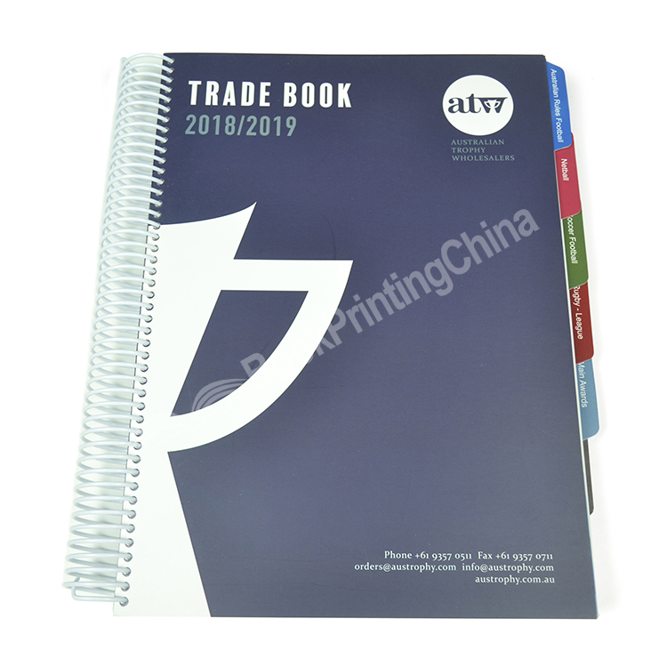spiral bound trade book printing 4