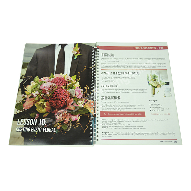 custom spiral bound book printing1