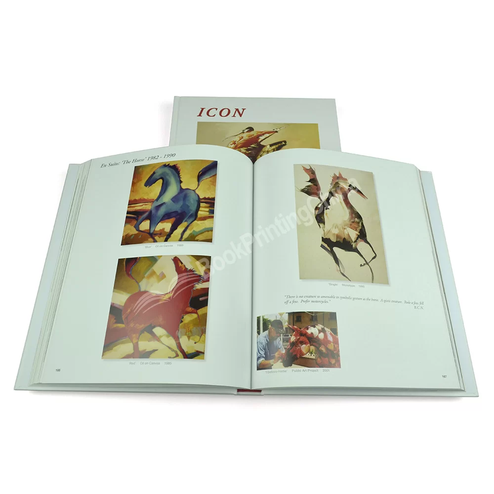 hardcover art book printing