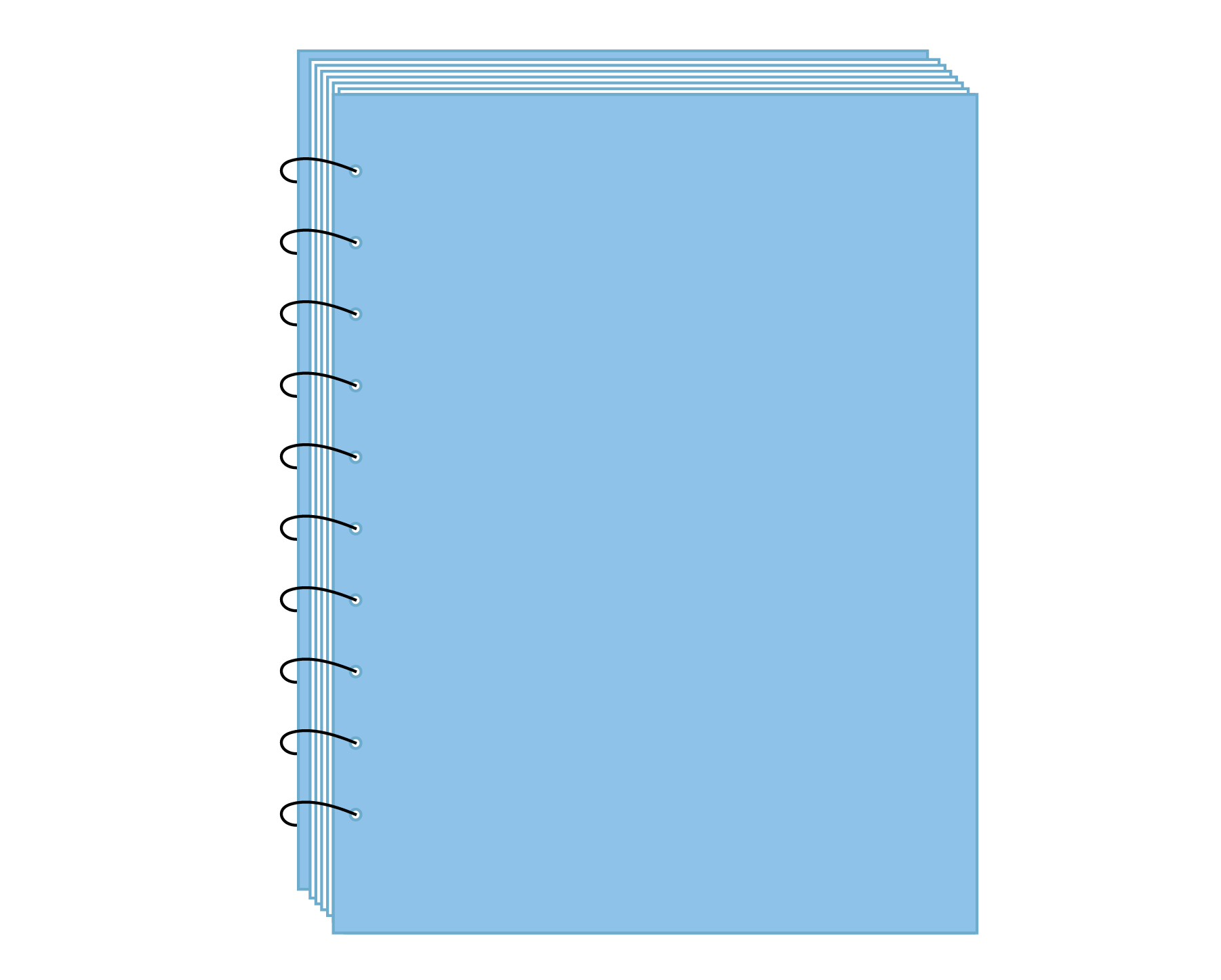 spiral binding template