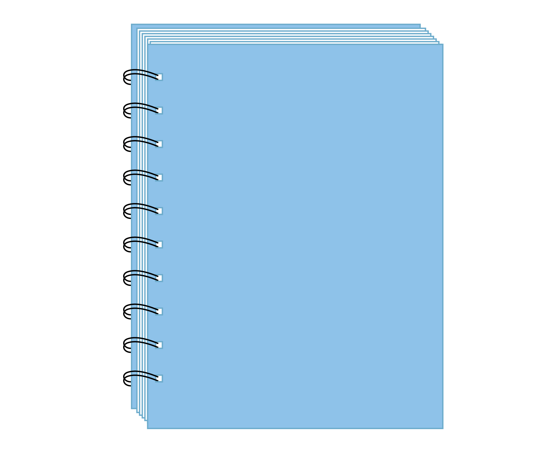 wire-o binding template