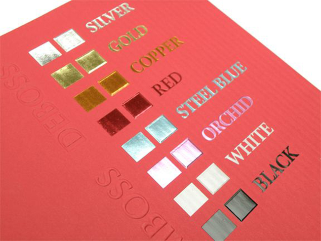 foil stamping color options foil stamping color options