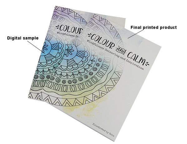 digital sample and final product