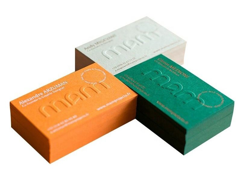 emboss card printing