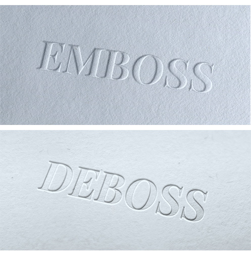 emboss/deboss