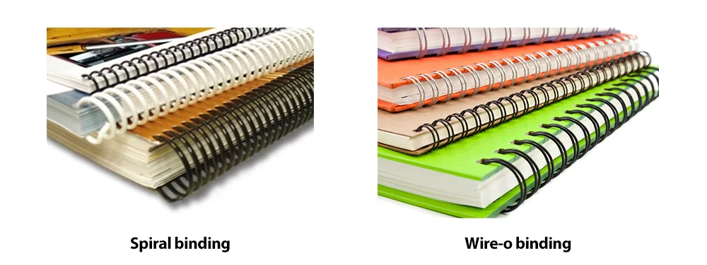 spiral binding vs wire o binding