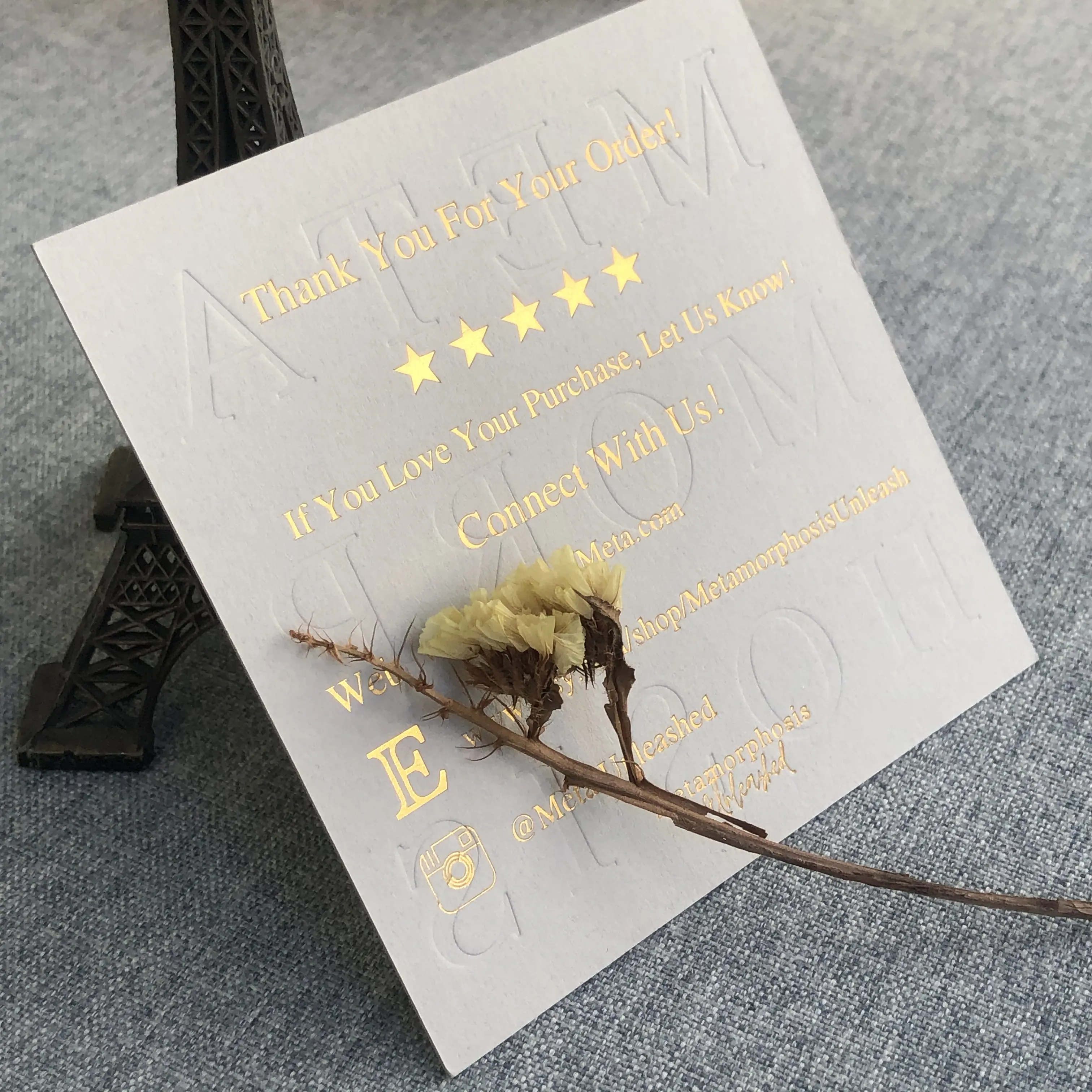 deboss and foil stamping