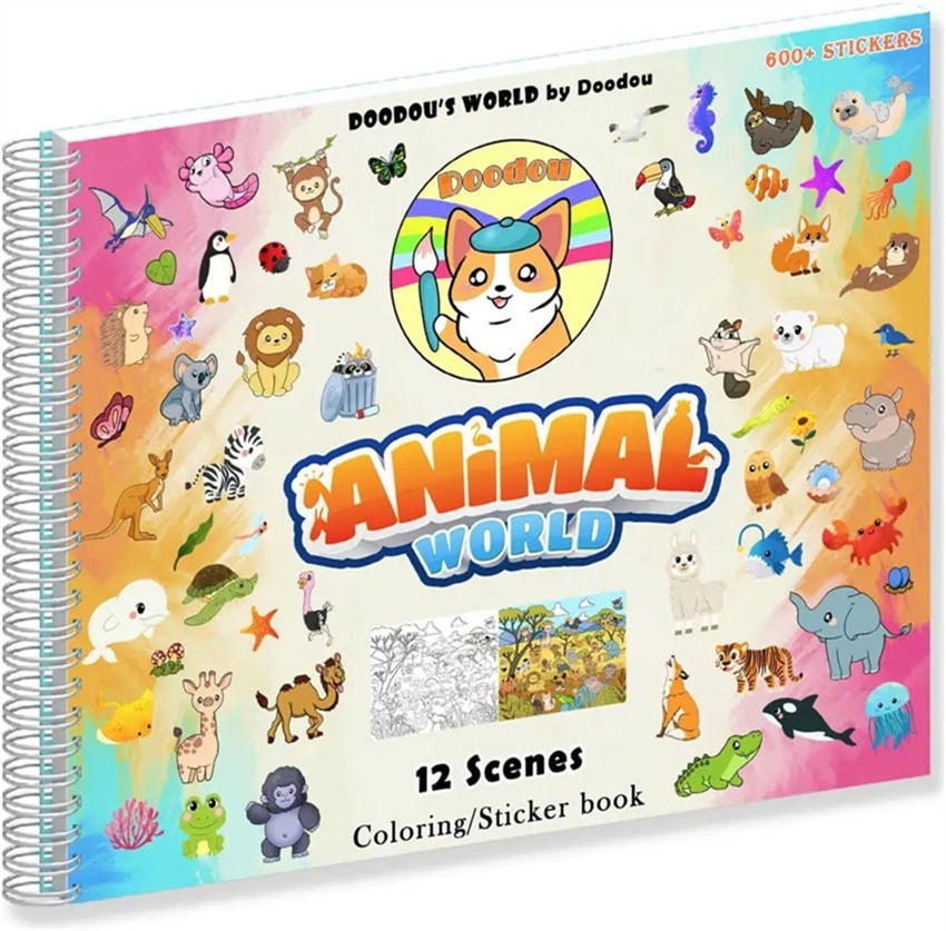 spiral bound coloring book