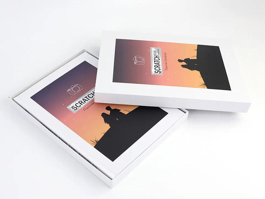 custom scratch off book