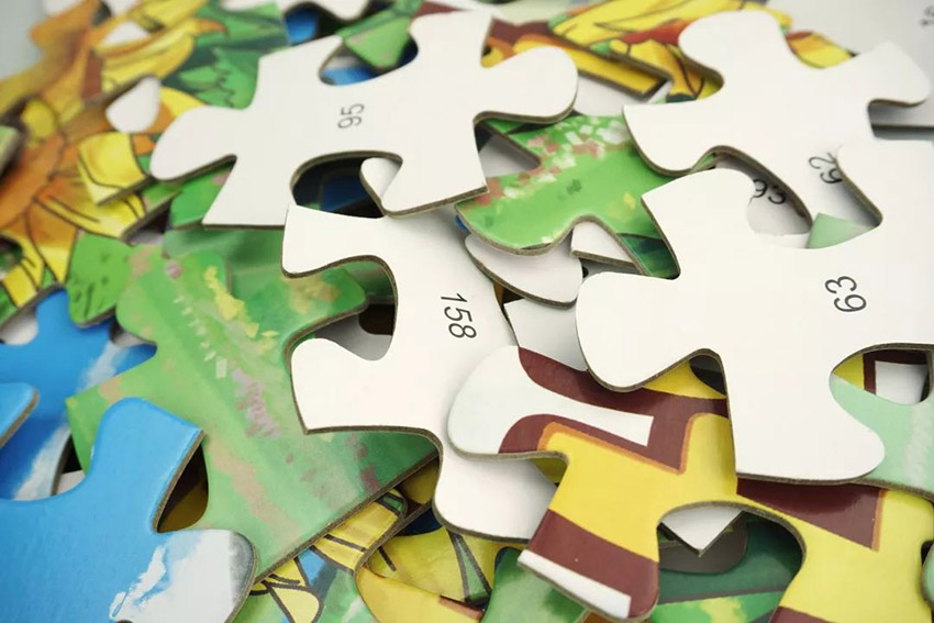 Printing jigsaw puzzle