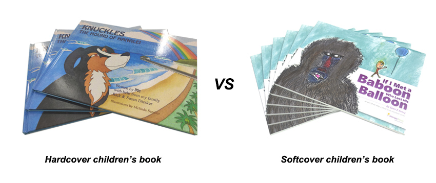 hardcover vs softcover children's book