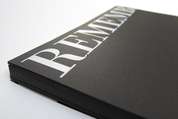 Black+paper+white+ink+foil+stamp