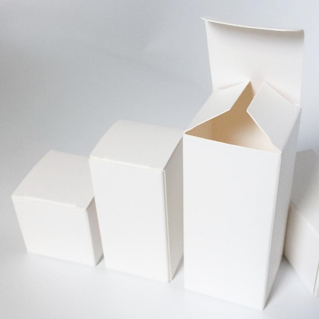 white cardboard