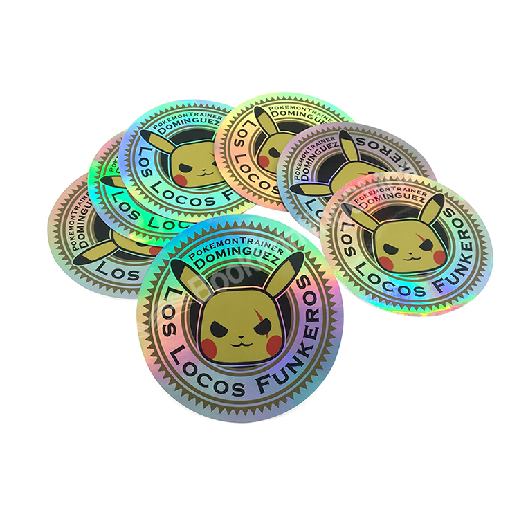 custom holographic sticker printing 3