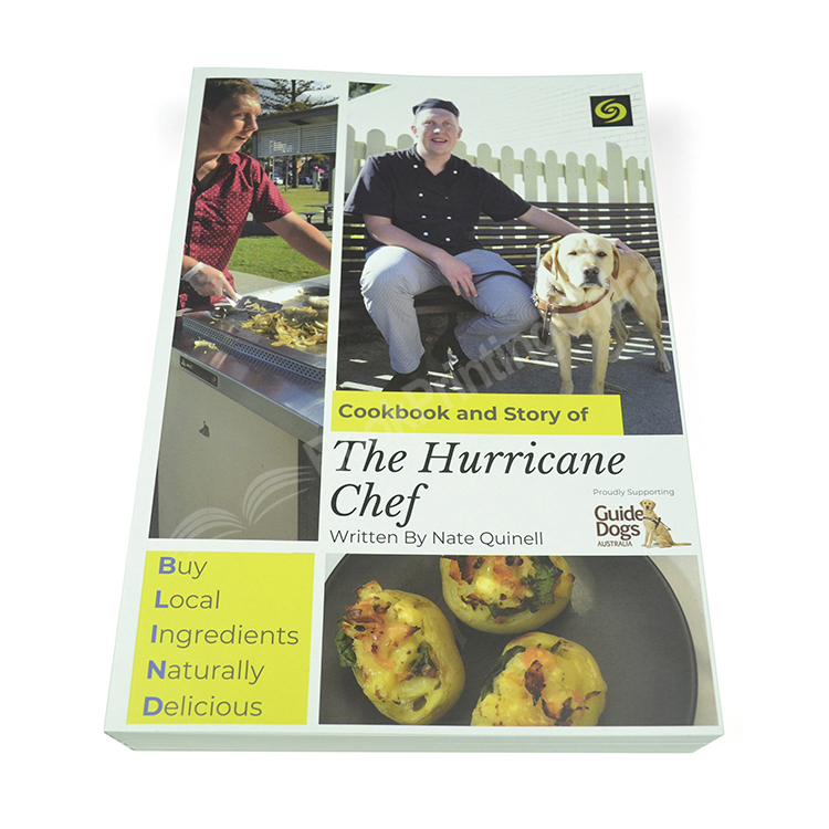 custom perfect bound cookbook printing
