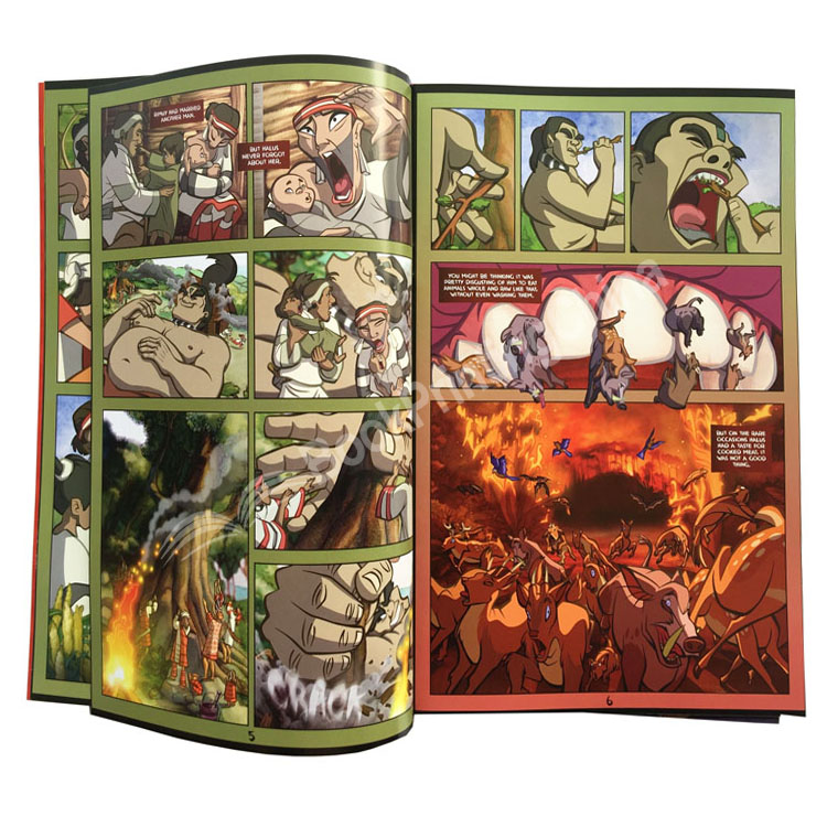 saddle stitching comic book printing china