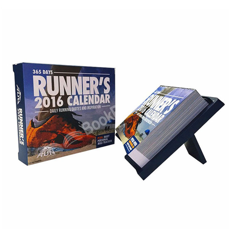 high quality desk calendar printing with stand 2