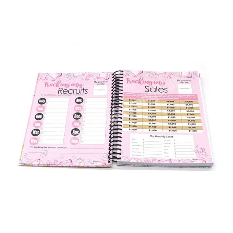 custom spiral hardcover notebook printing 2