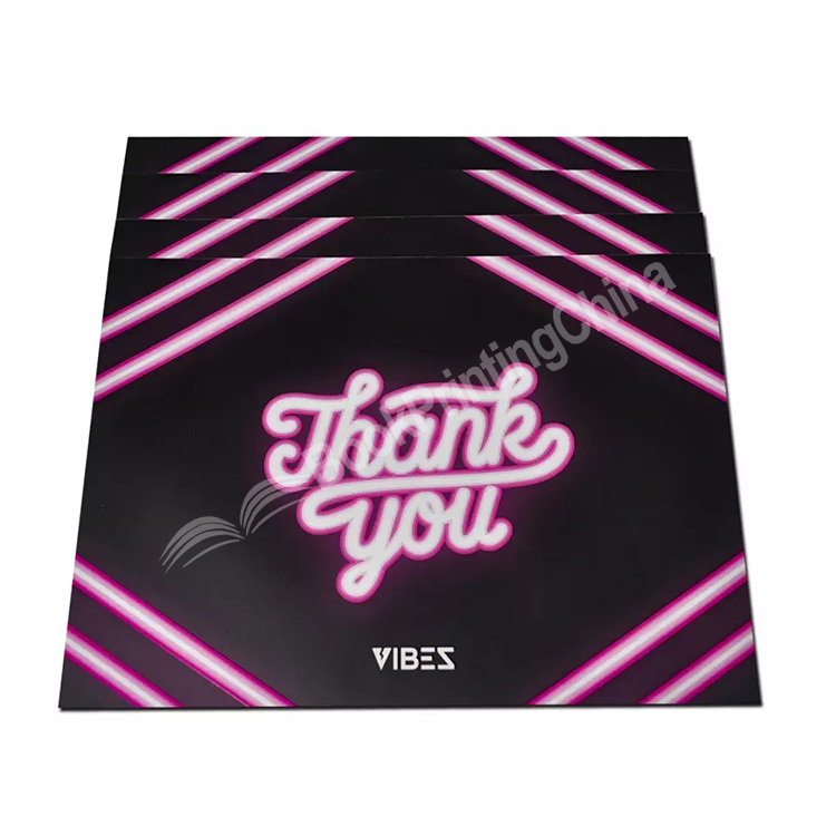 black business card printing