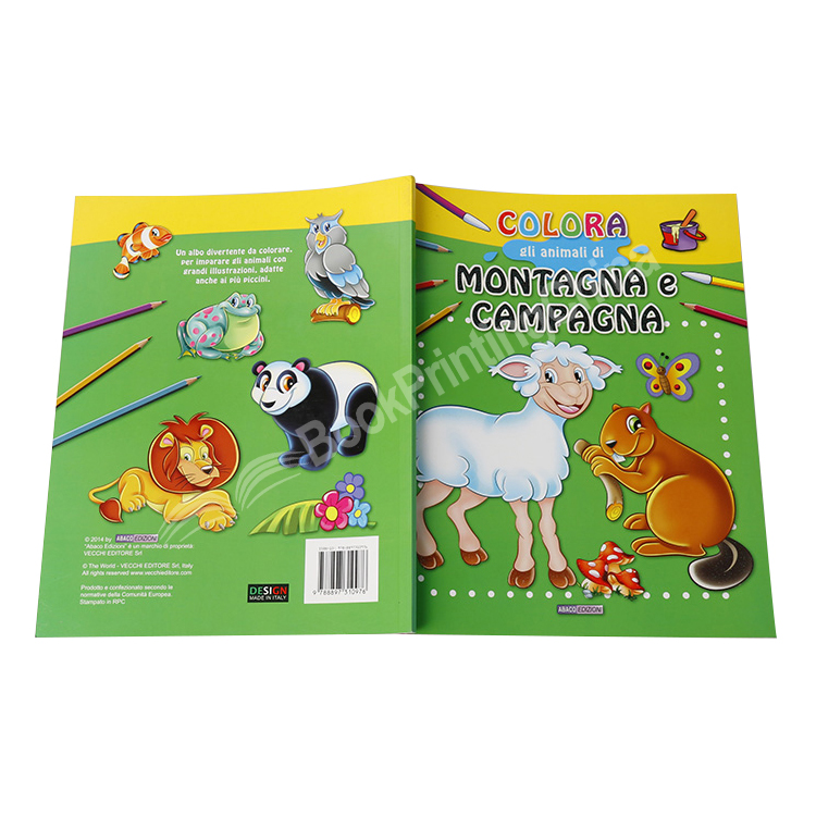 custom kids coloring drawing book printing
