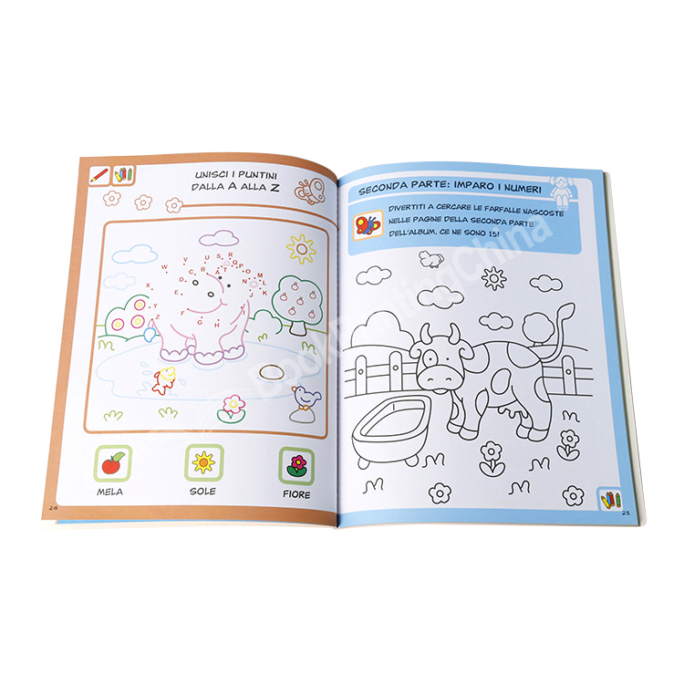 kids custom coloring book printing