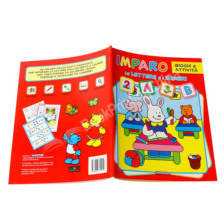 kids custom coloring book printing