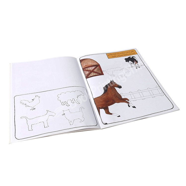 kids paperback drawing book printing