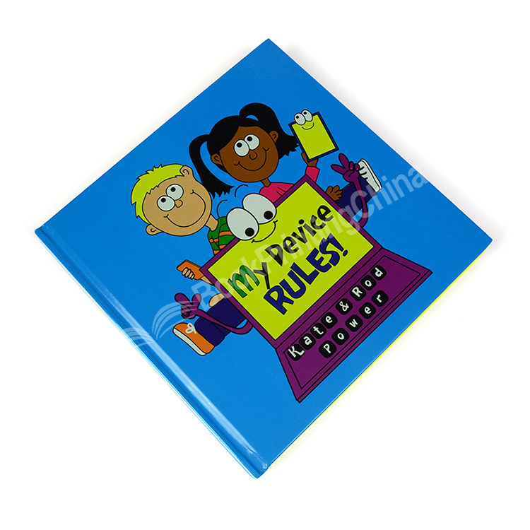 Square case bound children's book printing 3