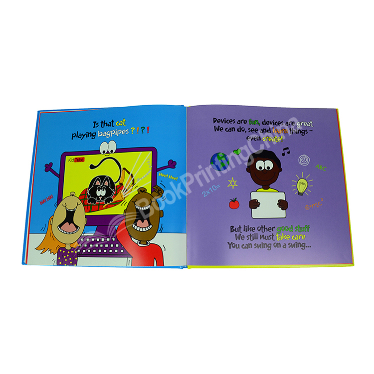 Square case bound children's book printing 6