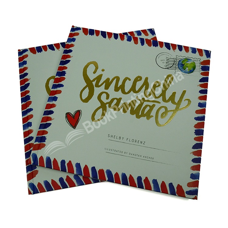 Gold foil hardcover children book printing 1
