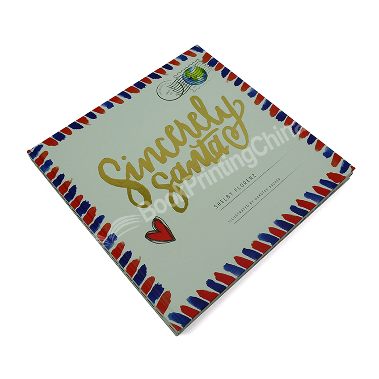 Gold foil hardcover children book printing 3