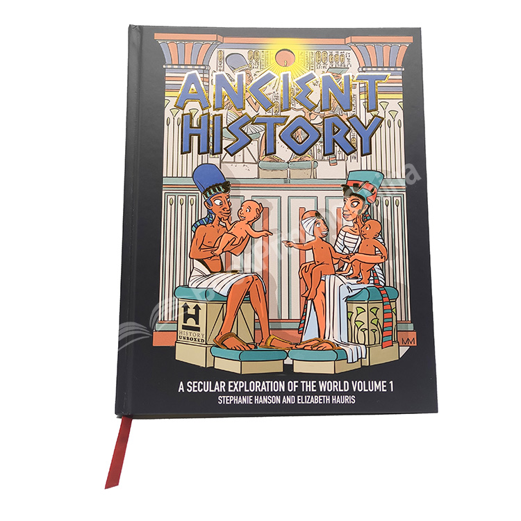 Factory Custom Bronzing Picture Book Matte Coated Red Ribbon Hardcover Storybook