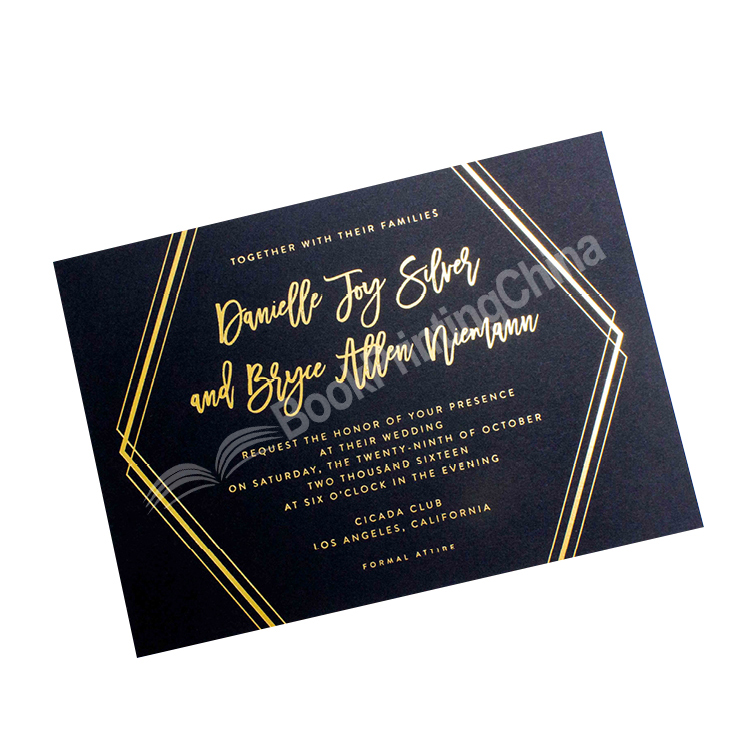 gold foil stamping card printing
