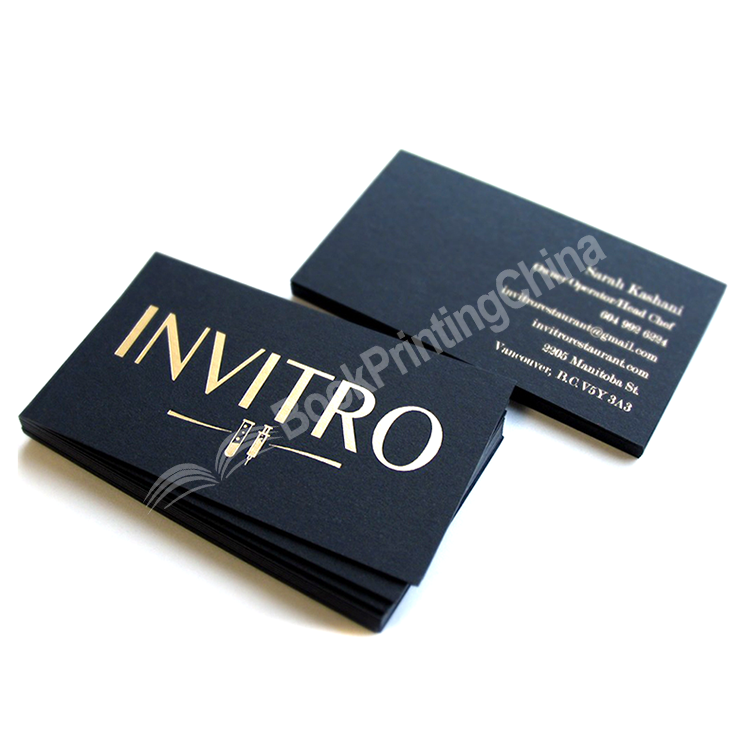 gold foil stamping card printing1