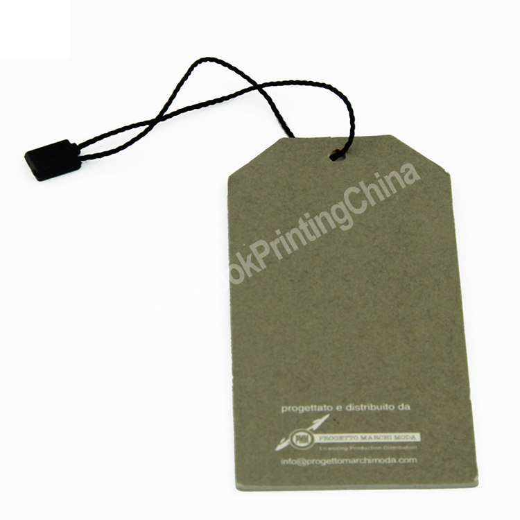 recycled paper hang tag printed