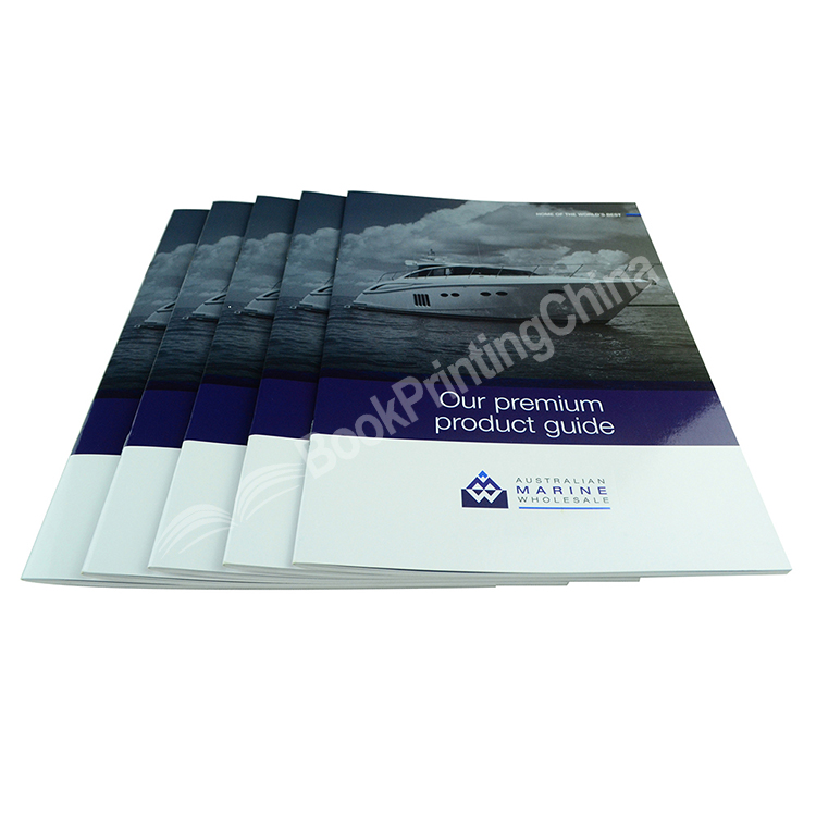 gloss lamination saddle stitch booklet printing