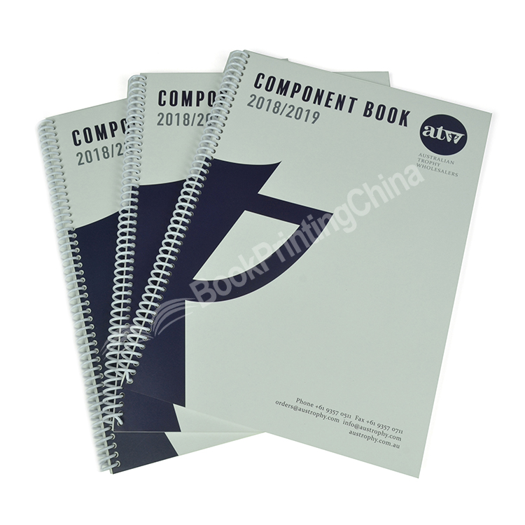 spiral binding component book printing