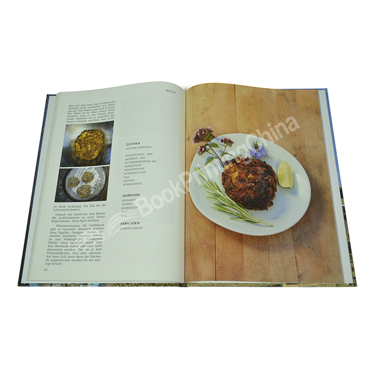 hardcover cooking book printing