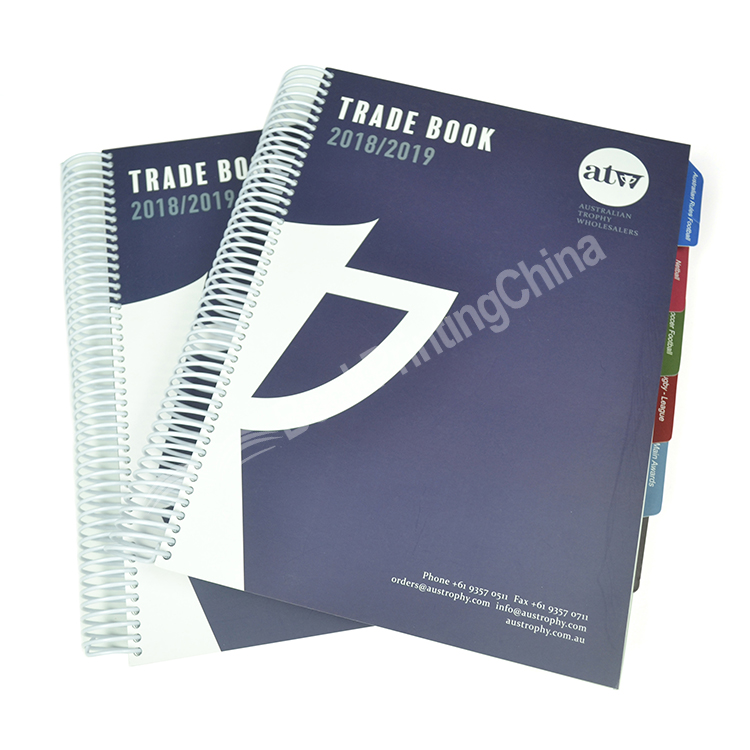 spiral bound trade book printing