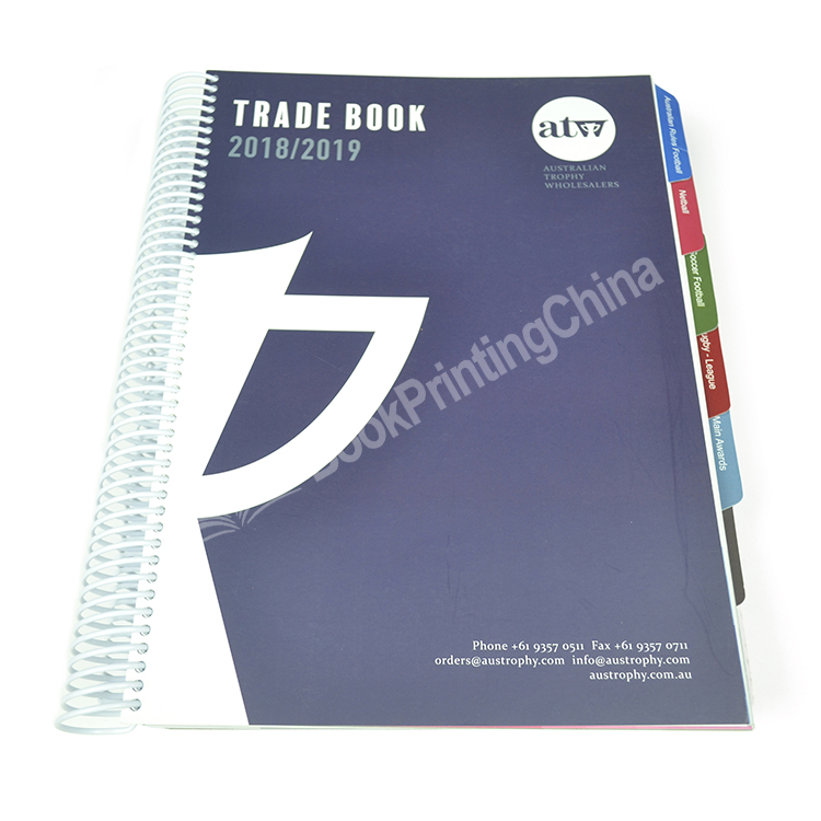 spiral bound trade book printing 1