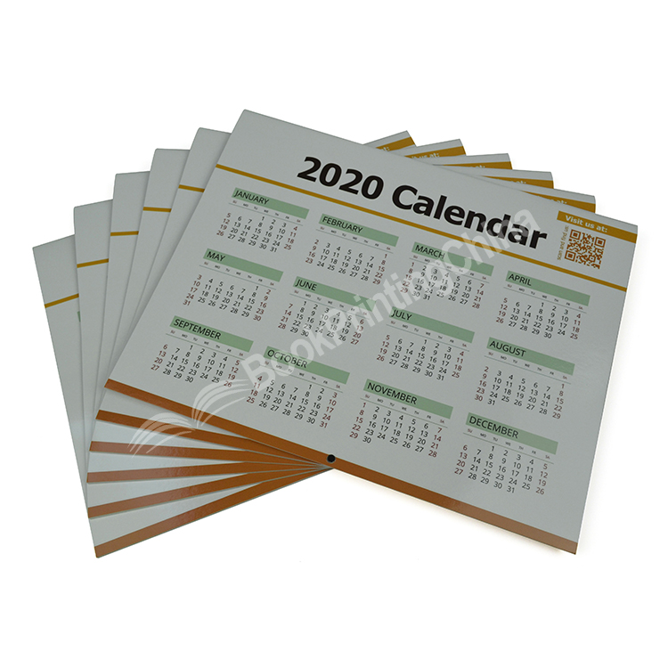 custom saddle stitching calendar printing