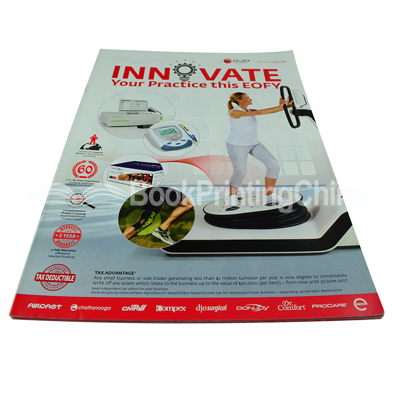 saddle stitched booklet printing china