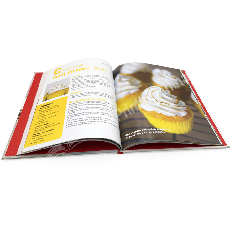 custom hardcover cooking book printing