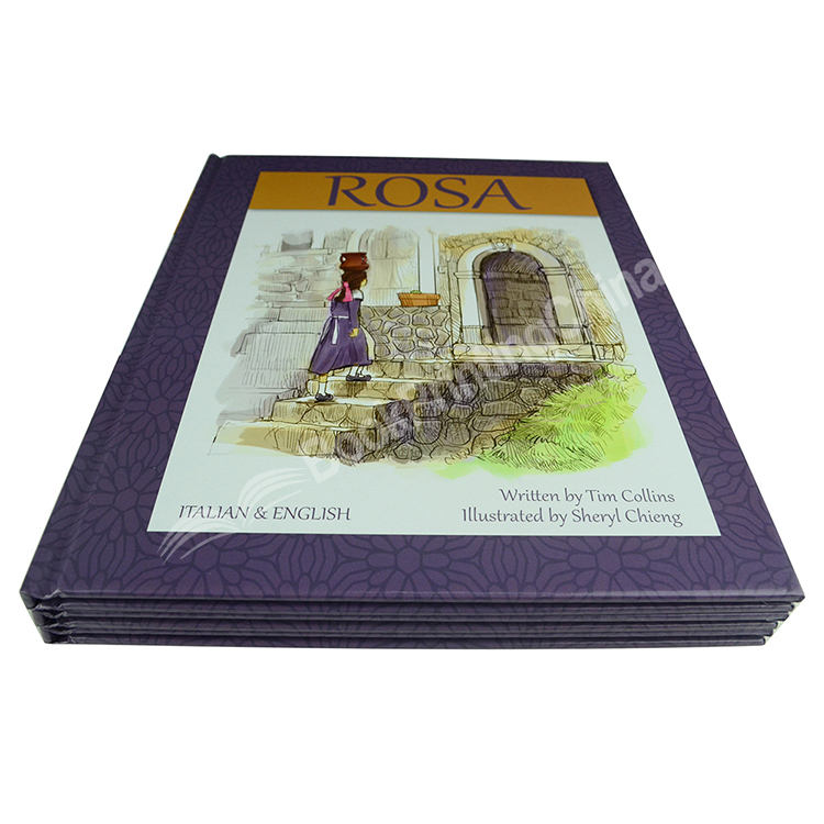 custom gloss laminate hardcover book printing