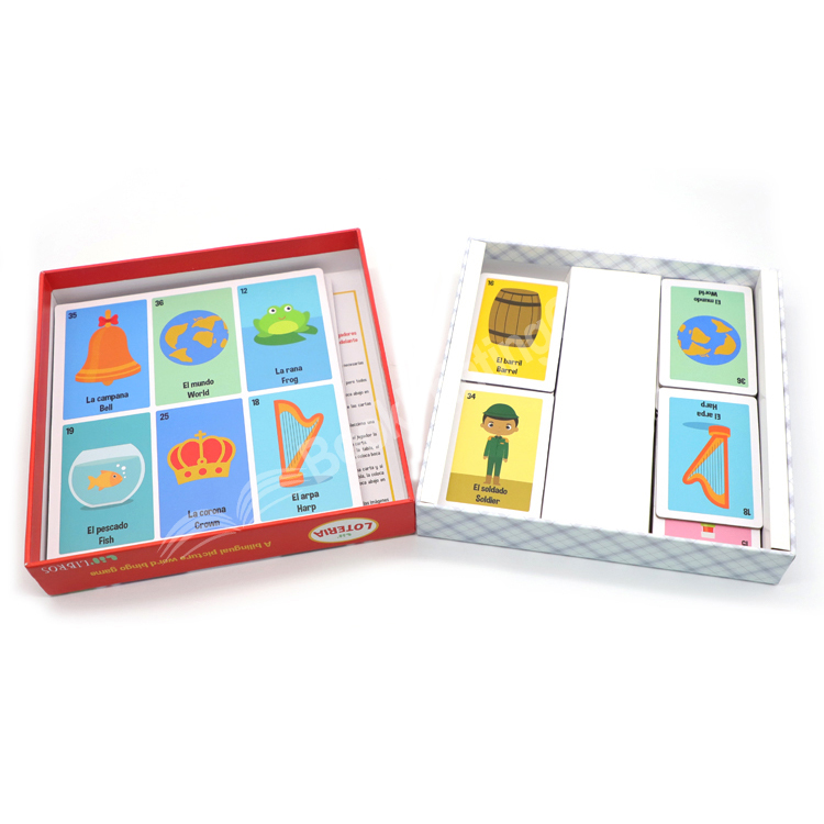 Customized Early Childhood Education Learning Card Set Education Card Gift Box Printing