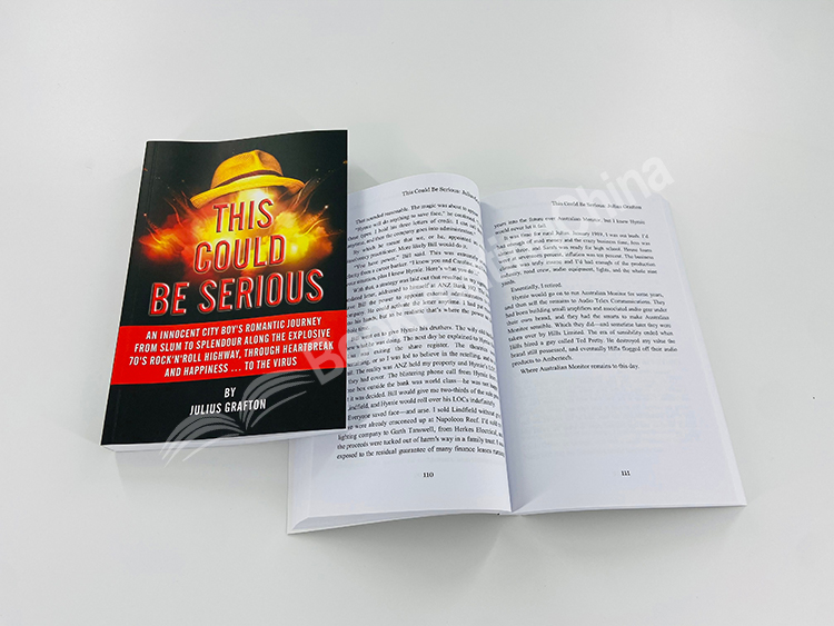 custom softcover novel printing