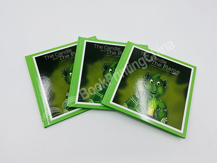 glossy finish hardcover children book printing