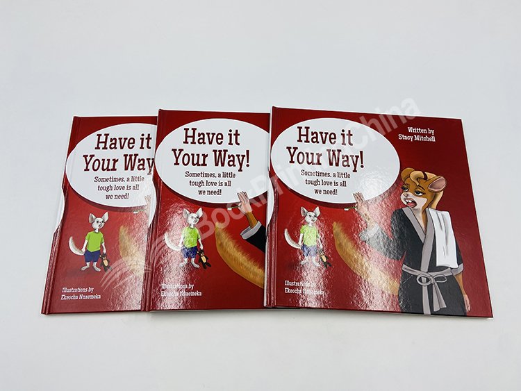 glossy finish children book printing